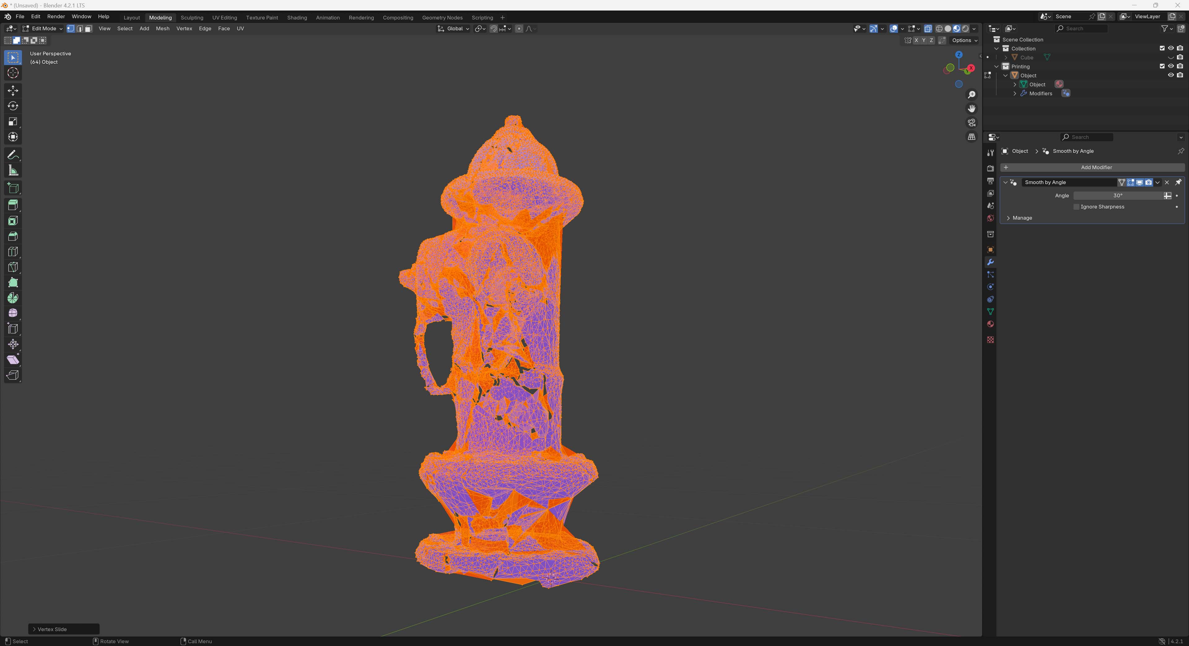 blender mesh 3d scan